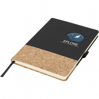 Logotrade Geschäftsgeschenke das Foto: Evora A5 Notizbuch Thermo PU mit Kork