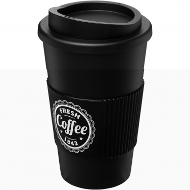 Logotrade Werbeartikel das Foto: Americano® 350 ml Isolierbecher mit Schutzring