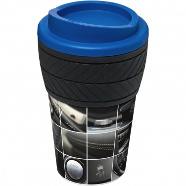Logotrade werbemittel das Foto: Brite-Americano® 350 ml Isolierbecher mit Schutzring Reifen-Design
