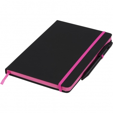 Logotrade Werbegeschenke das Foto: Noir Edge A5 Notizbuch mit farbigem Rand