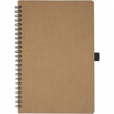 Logotrade werbemittel das Foto: Cobble A5 Notizbuch mit Spiralbindung aus recyceltem Karton mit Steinpapier