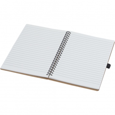 Logotrade Werbeartikel das Foto: Cobble A5 Notizbuch mit Spiralbindung aus recyceltem Karton mit Steinpapier