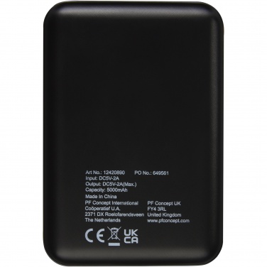 Logotrade Firmengeschenke das Foto: Gleam 5000 mAh ultraflache, Leuchtlogo Powerbank