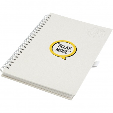 Logotrade Werbegeschenke das Foto: Dairy Dream A5 Spiral Notizbuch aus recyceltem Milchkarton