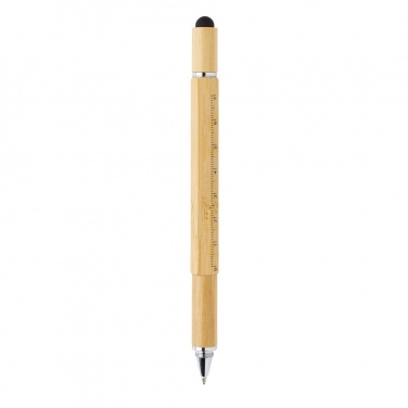 Logotrade Geschäftsgeschenke das Foto: 5-in-1 Bambus Tool-Stift