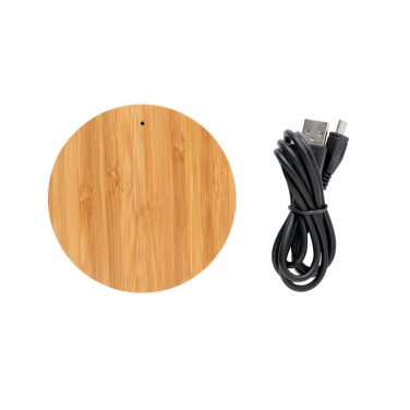 Logotrade Firmengeschenke das Foto: Bamboo X 5W Wireless Charger