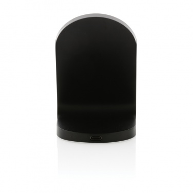 Logotrade Werbegeschenke das Foto: 15W Wireless Ladehalter aus RCS recyceltem Kunststoff