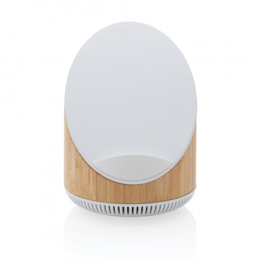 Logotrade Geschäftsgeschenke das Foto: Ovate 5W Bambus Lautsprecher mit 15W WirelessCharger