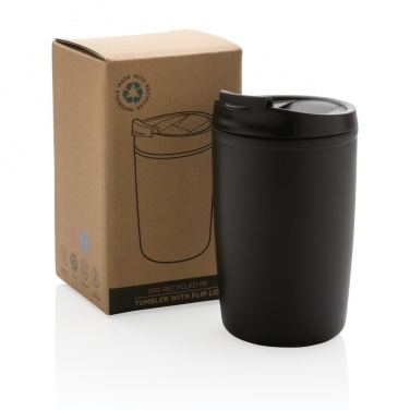 Logotrade Werbegeschenke das Foto: GRS recycelter PP-Becher mit Flip-Deckel