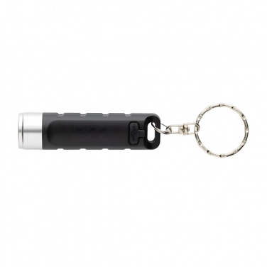 Logotrade Geschäftsgeschenke das Foto: Globix USB Schlüsselanhänger-Taschenlampe aus RCS rABS
