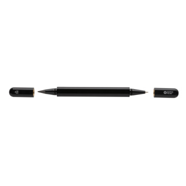 Logotrade werbemittel das Foto: Swiss Peak Storm Dual-Tip-Pen aus RCS recyceltem Aluminum