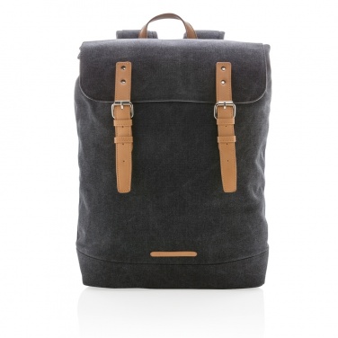 Logotrade Firmengeschenke das Foto: Canvas Laptop-Rucksack, PVC-frei