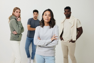 Logotrade werbemittel das Foto: Iqoniq Denali ungefärbt. Rundhals-Sweater aus recycelter BW