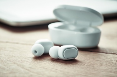 Logotrade werbemittel das Foto: TWS Ohrhörer