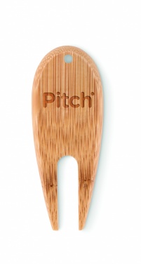 Logotrade Werbegeschenke das Foto: Golf-Pitchgabel Bambus