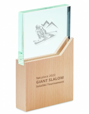 Logotrade werbemittel das Foto: Pokal Kristallglas