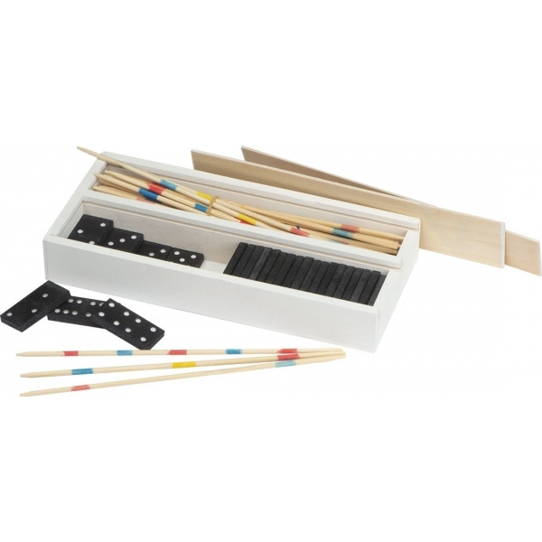 Logotrade Werbegeschenke das Foto: Mikado- und Dominospiel FOLIGNO