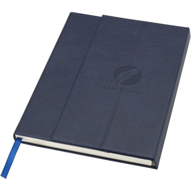 Logotrade werbemittel das Foto: Alejandra A5 Hardcover Notizbuch aus recyceltem Leder