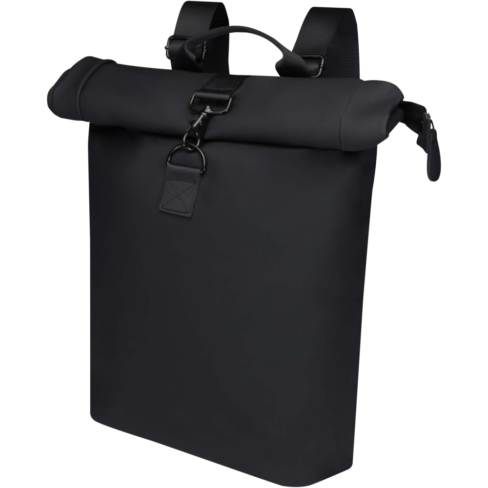 Logotrade Geschäftsgeschenke das Foto: Turner 15,6" GRS-recycelter Rolltop Laptop-Rucksack 12 L