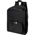 EcoFold faltbarer RPET Rucksack 15 L, Tiefschwarz
