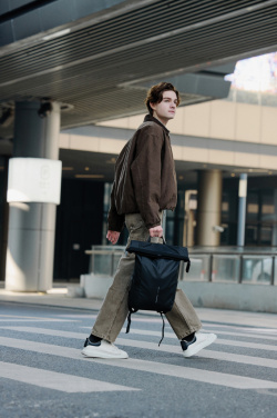 Logotrade Werbeartikel das Foto: Urban wasserabweisender Fahrrad-Rucksack