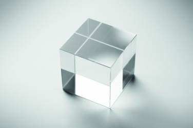 Logotrade Geschäftsgeschenke das Foto: Glas-Pokal Würfel