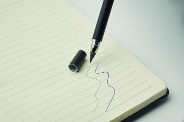 Logotrade Geschäftsgeschenke das Foto: DIN A5 Notizbuch RPET