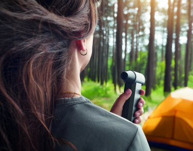 Logotrade werbemittel das Foto: Tragbarer Turbo-Ventilator