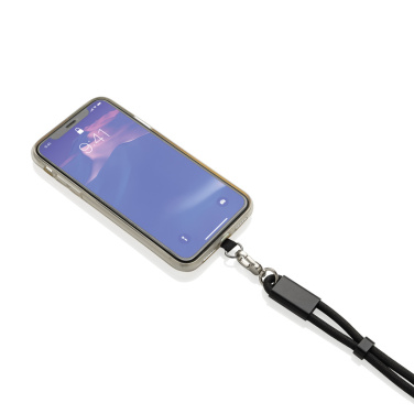 Logotrade Geschäftsgeschenke das Foto: LoopAmp 60W Handgelenksband für Smartphones aus RCS rPET