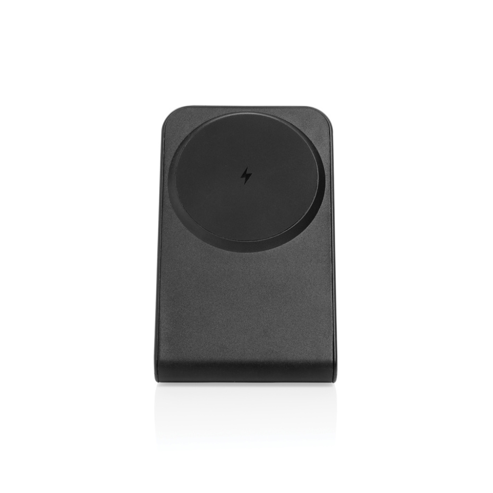 Logotrade Geschäftsgeschenke das Foto: VoltPerch 15W magnetischer Wireless Charger aus RCS rec. ABS