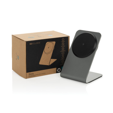 Logotrade Firmengeschenke das Foto: Terra Aluminium 15W magnetischer Wireless-Charger