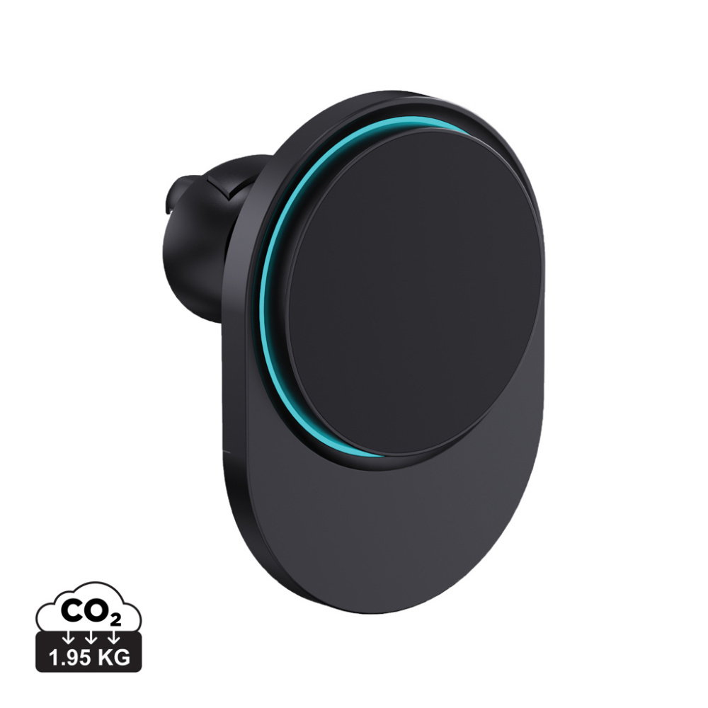 Logotrade Logogeschenke das Foto: PowerCruze magnetischer 15W Autohalter aus RCS rec. ABS