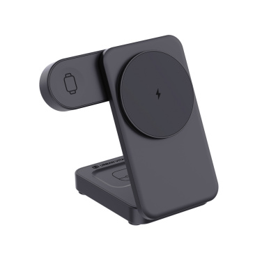 Logotrade werbemittel das Foto: Urban Vitamin Arcadia 15W 3in1 Magnet-Charger aus RCS rABS