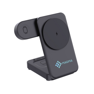 Logotrade Geschäftsgeschenke das Foto: Urban Vitamin Arcadia 15W 3in1 Magnet-Charger aus RCS rABS