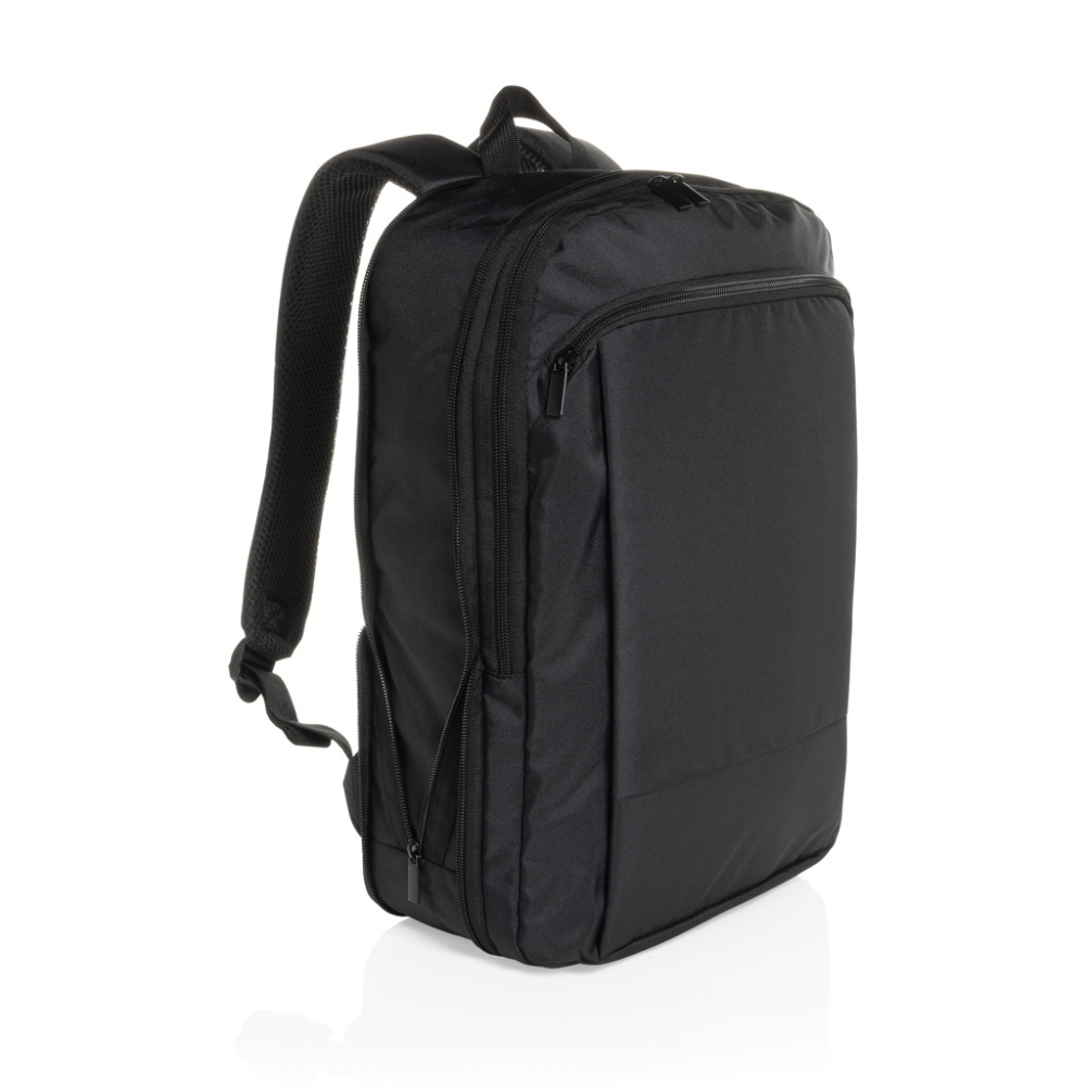 Logotrade Werbegeschenke das Foto: Flexpack Aware™ Expandable Slim RPET 15,6" Laptop-Rucksack