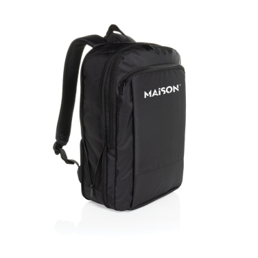 Logotrade Geschäftsgeschenke das Foto: Flexpack Aware™ Expandable Slim RPET 15,6" Laptop-Rucksack