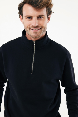 Logotrade werbemittel das Foto: IQONIQ Elgon Quarter-Zip-Sweater aus rec. Baumwolle