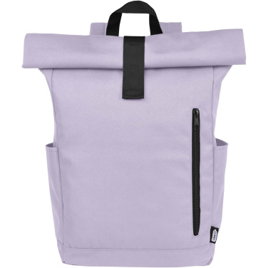 Logotrade Werbegeschenke das Foto: Byron 15,6" GRS RPET Roll-Top Rucksack 18 L