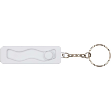 Logotrade Werbeartikel das Foto: Aggia Telefonladestation aus recyceltem Kunststoff mit Fidget-Toy