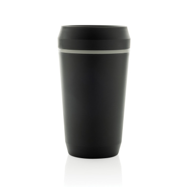 Logotrade Werbegeschenke das Foto: Topl-Becher aus rec. Kunststoff mit 360-Grad-Deckel 354ml