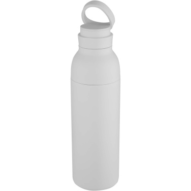 Logotrade Logogeschenke das Foto: Illuminate 650 ml RCS doppelwandige Isolierflasche aus recyceltem Edelstahl