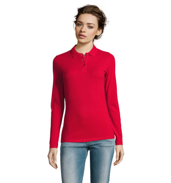 Logotrade werbemittel das Foto: PERFECT DAMEN LSL POLO  180