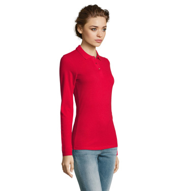 Logotrade werbemittel das Foto: PERFECT DAMEN LSL POLO  180