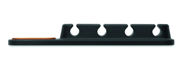Logotrade Geschäftsgeschenke das Foto: Kabel-Halter Silikon