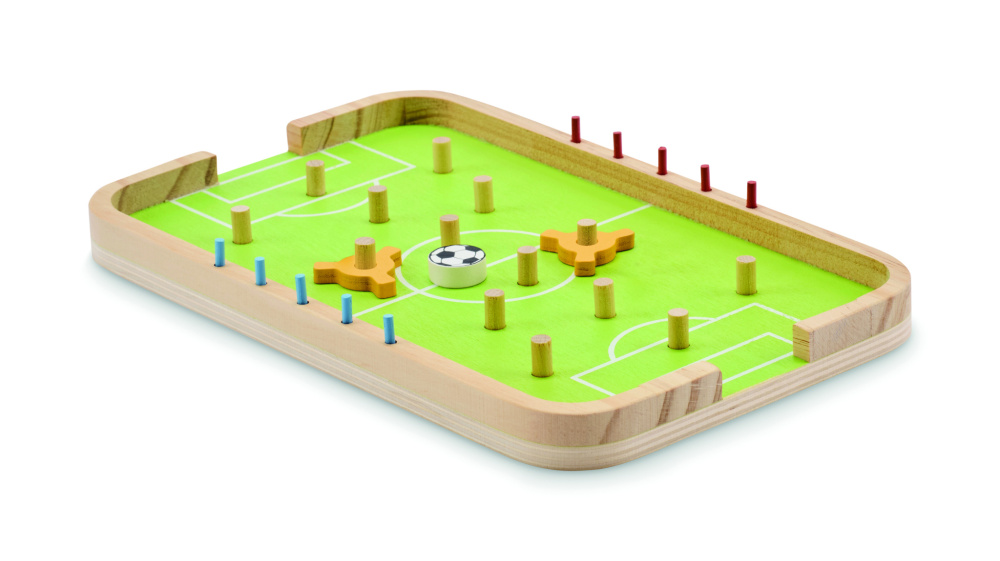 Logotrade Werbegeschenke das Foto: Fußballspiel aus Holz