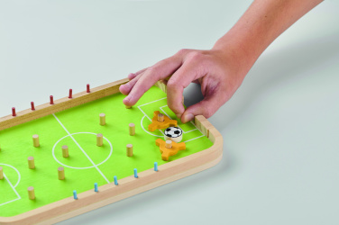 Logotrade Werbeartikel das Foto: Fußballspiel aus Holz
