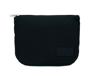 Logotrade Logogeschenke das Foto: Kosmetiktasche Kord-Polyester