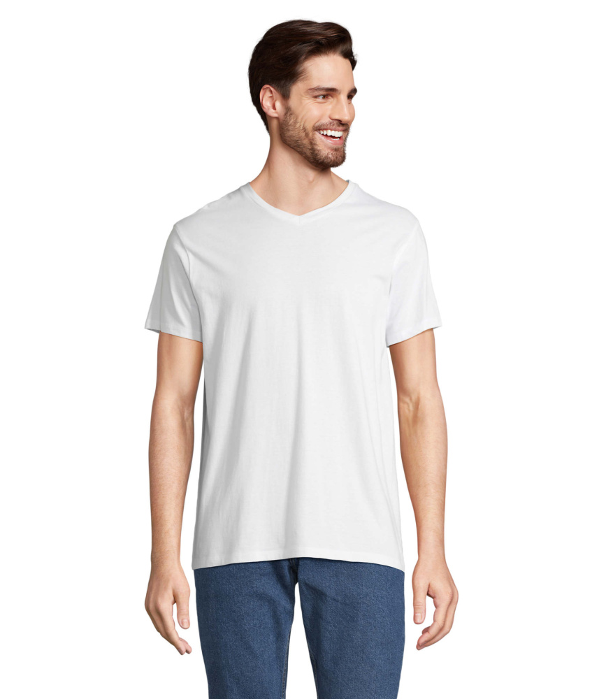 Logotrade Geschäftsgeschenke das Foto: REGENT V  V-NECK T-SHIRT