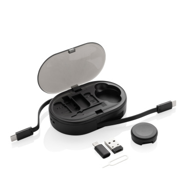 Logotrade Werbeartikel das Foto: Chargevix Multifunktionales 60W-Lade-Set aus RCS rPlastic