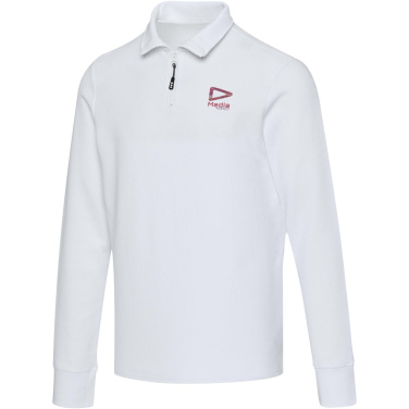Logotrade Werbegeschenke das Foto: Zeus Langarm Poloshirt Unisex mit Reißverschluss